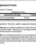 Swanson Zinc Gluconate - Mineral Supplement Promoting Prostate Health Vision Health & Immune Support - Gluconate Form for Optimal Absorption - (250 Capsules 50mg Each)