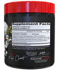 Insane Labz Psychotic High Stimulant Pre Workout Powder Extreme Lasting Energy Focus And Endurance With Beta Alanine Creatine Monohydrate Dmae 35 Srvgs (Apple)