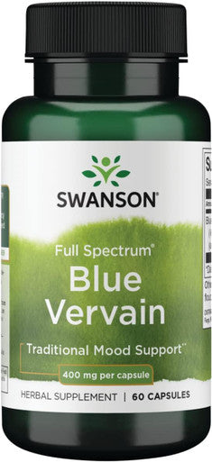 Swanson Full Spectrum Blue Vervain 400 Milligrams 60 Capsules