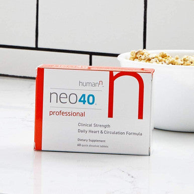 Neo40 Professional Bundle Nitric Oxide Booster with Methylfolate Natural Blood Pressure Supplement May Help Support Healthy Blood Pressure Circulation 60 Tablets with NO Indicator Test Strips