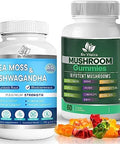 Bio Vitalica Sea Moss Ashwagandha Gummies & Mushroom Gummies (Bundle)