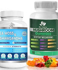 BIO VITALICA Sea Moss Ashwagandha Gummies and Mushroom Gummies (Bundle)