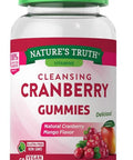 Cranberry Gummies | 60 Count | Vegan, Non-GMO & Gluten Supplement | Supports Urinary Tract Health | Cranberry Mango Flavor | by Natures Truth