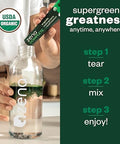Zena Complete Organic Super Greens Powder and Multivitamin 90+ Supergreens Fruits Veggies Pre and Probiotics Watermelon Citrus Flavor 30 Packets + Water Bottle