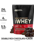 Optimum Nutrition Gold Standard 100% Whey Protein Powder Double Rich Chocolate (1 Lb.) Package May Vary