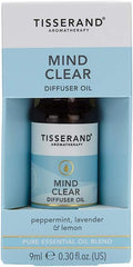 Tisserand Aromatherapy - Mind Clear Diffuser Oil - Peppermint, Lavender, Lemon - 100% Natural Pure Essential Oils - 9Ml