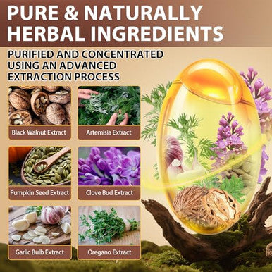 Echoes Of The Spring Wormwood Black Walnut Clove Cleanse For Humans 18-In-1 Herbal Gut Health & Digestive Support Formula 6600Mg Per Serving 240 Softgels 80 Day Supply With Pumpkin Seed Garlic & Oregano