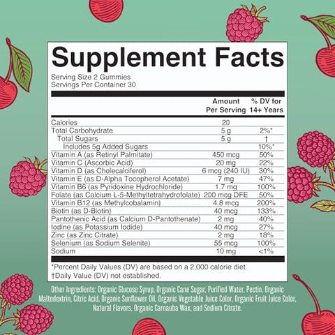 Maryruth'S Multivitamin Gummies For Women (Cherry & Raspberry) & Liquid Nighttime Multimineral (Pineapple) Clean Label Project Verified Vegan Beauty Bedtime Routine & Overall Health