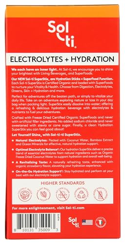 Sol-Ti Sol Ti Organic Strawberry Lemon Hydration Plus Electrolytes 7 Count 0.15 Oz