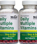 Daily Multiple Vitamins Compare To One A Day Essentials Multivitamin Multimineral Supplement 365 Tablets Per Bottle Pack Of 2 Total 730 Tablets