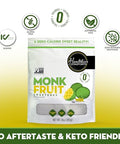 Healthier Comforts Monk Fruit with Granulated Allulose (No Erythritol) | All Natural Sugar Substitute | Zero Calorie 1:1 White Sugar Replacement | No Aftertaste, Keto, Non-GMO, Gluten Free, Vegan, Zero Net Carbs | 10oz