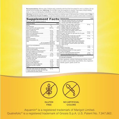 Nature'S Way Alive Max3 Potency Women'S Complete Multivitamin, Supports Energy Metabolism, Heart & Bone Health, With B-Vitamins Including Methylated B12 And Folate, 90 Tablets (Packaging May Vary)