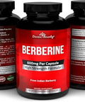 Divine Bounty Pure Berberine Complex - 600Mg Per Capsule Berberine Hcl Supplement - 60 Vegetarian Capsules