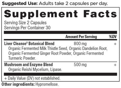 Ancient Nutrition Liver Detox Supplement Ancient Herbals Liver Cleanse With Milk Thistle 60 Count 1300Mg