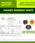 Polyphenol Rich Olive Oil Extra Virgin by Zest Delites, Up To 770 mg/kg High Polyphenol Olive Oil, Cold Pressed EVOO, Heart & Immunity Support, Single Origin, Gold Award, New Harvest, 16.9 fl oz