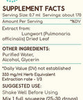 Lungwort A120 (2pcs) Alcohol Herbal Extract Tincture, Concentrated Liquid Drops Natural Lungwort (Pulmonaria officinalis) Dried Leaf (2x4 fl oz)