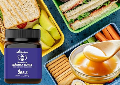 Manuka Honey MGO 265+, Genuine Raw New Zealand Honey, Multi-Functional Health honey Manuka, Non-GMO Superfood,Unpasteurized,Daily Wellness Support - 250g (8.82 Oz)