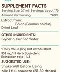 Boldo B120 (2pcs) Alcohol-Free Herbal Extract Tincture, Concentrated Liquid Drops Natural Boldo (Peumus boldus) Dried Leaf (2x4 fl oz)