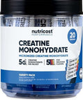 Nutricost Micronized Creatine Monohydrate 500 Grams And 20 Stickpacks (Variety) Bundle