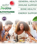 Lifeable Sugar Free Womens Multivitamin Gummy with Iron and 18 Essential Vitamins and Minerals Great Tasting Multivitamin for Women Gummies 90 Gummies