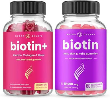Nutrachamps Biotin+ & Biotin. The Complete Duo For Hair Skin And Nails.