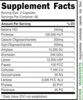 Bucked Up Digestive Enzymes (1500 Mg) Essentials (60 Servings 120 Capsules)