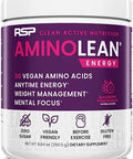 Rsp Nutrition Aminolean Pre Workout Powder Amino Energy & Weight Management With Vegan Bcaa Amino Acids Natural Caffeine Preworkout Boost For Men & Women 30 Serv Pink Lemonade