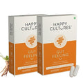 Velbiom Happy Cultures Gut Feeling Digestion Supplement Probiotics Bacillus Coagulans 4.1 Billion Cfu To Help Bloating Ibs Digestion Clinically Tested - 30 Veg Capsules Pack Of 2