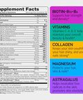 Iq Biology Biotin Gummies For Hair Skin And Nails - Hair Growth Vitamins For Women & Men - Hair Loss Gummy Supplement With Extra Strength Biotin (Vitamin B7) Collagen Keratin & Dht Blocker 60 Chewable Bears