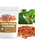 Natural Dried Monk Fruit Flower - 2.0 oz, All-Natural Luo Han Guo Flower Tea, No Additives, No GMO