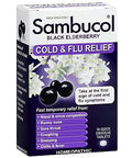 Sambucol Cold & Flu Relief Quick Dissolve Tablets Black Elderberry 30 Ea (Pack Of 12)