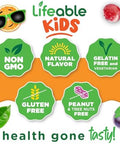 Lifeable Kids Biotin Gummies 5000mcg Great Tasting Natural Flavor Biotin Supplement Vegan Non GMO Hair Gummies for Hair Skin and Nails 90 Gummies