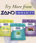 ZAND Immunity Menthol Throat Lozenges 2 Pack GoodforYou Dry Mouth Lozenges Immune Support Supplement w/Menthol Zinc 5mg Slippery Elm Soothe a Dry Throat Natural Flavor Gluten 50ct ea