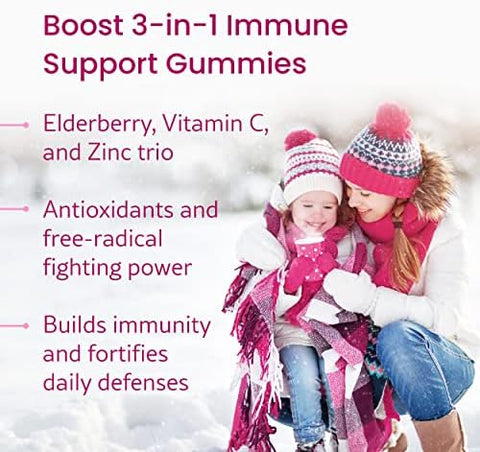 Wellpath Boost Elderberry Gummies With Zinc + Beet Root Gummies + Pure Acv Apple Cider Vinegar Gummies 60 Ct Each