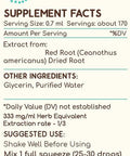 Red Root B120 Alcohol-Free Herbal Extract Tincture, Super-Concentrated (New Jersey Tea, Ceanothus Americanus) 4 fl oz