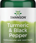 Swanson Premium- Turmeric '&' Black Pepper - Antioxidant Digestion '&' Joint Support - 90 Veg Caps