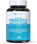 GoBiotix Probiotic Multivitamin Daily Multivitamin with Probiotics 25 Billion CFU Immune Boost Digestive Health Flora Probiotic for Women Men Gluten Free _ 90 Veggie Capsules