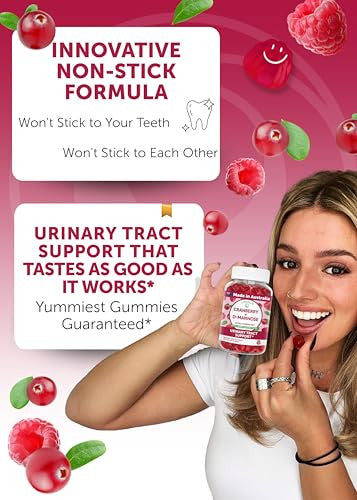 Lunakai Cranberry Gummies For Women 1500Mg (50 1 Extract) With D-Mannose 200Mg - Daily Cranberry Supplement For Urinary Tract Health & Bladder Support Non-Gmo Made In Australia 60Ct