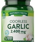 Nature's Truth Garlic 2,400 mg Odorless Supplements, 120 Count