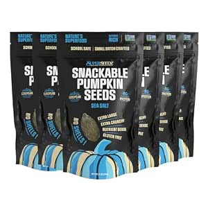 Gerbs Raw Whole Pumpkin Seeds 2 lbs. | In-Shell, 10.5 mm Size, Resealable Bag | Mildly Nutty & Crunchy | Top 14 Allergen-Free