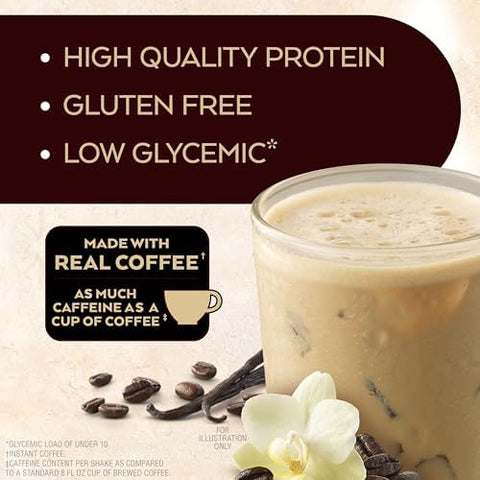 Atkins Iced Coffee Vanilla Latte Protein Shake 15G Protein Low Glycemic 4G Net Carb 1G Sugar Keto Friendly (Pack Of 2)