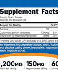 Nutricost Calcium & Magnesium Carbonate 240 Tablets 1200Mg Of Ca & 150Mg Of Mg Per Serving 60 Servings Gluten Nongmo