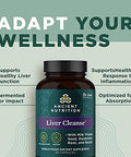 Ancient Nutrition Liver Detox Supplement Ancient Herbals Liver Cleanse With Milk Thistle 60 Count 1300Mg