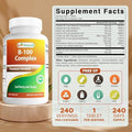Best Naturals Vitamin B Complex With Inositol Paba 240 Tablets Made In The Usa Nongmo & Gluten