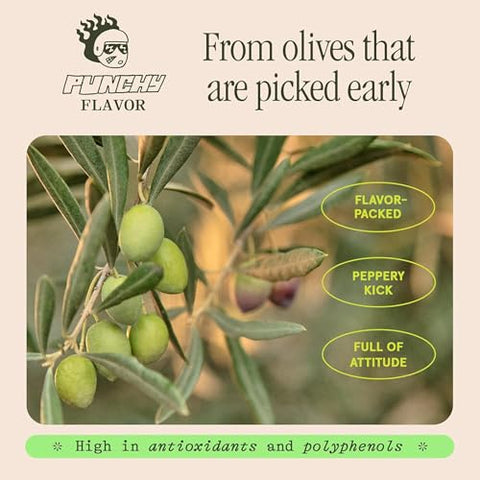 Graza Drizzle Extra Virgin Olive Oil, Finishing Oil - High Polyphenol Early Harvest EVOO Finishing Oil in a Glass Bottle - Single Origin Olive Oils from Spain - 16.9 Fl Oz (500ml)