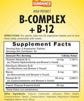 Sundance Vitamin Bcomplex With B12 60 Tablets High Potency Vegetarian Nongmo And Gluten Supplement