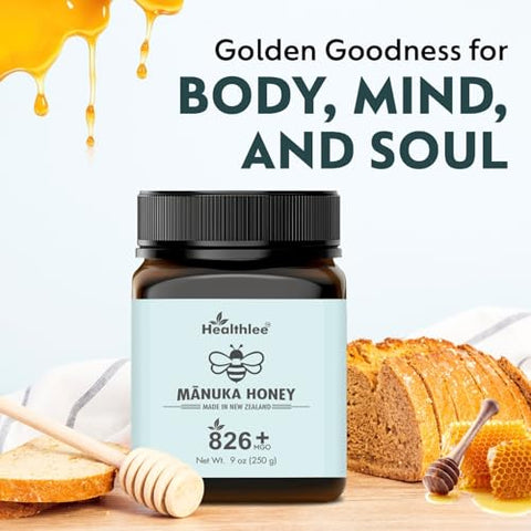 Manuka honey 826+ MGO | New Zealand Honey | Monofloral health honey (250g/8.8 oz)
