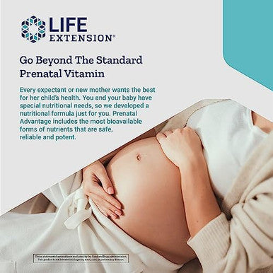 Life Extension Prenatal Advantage Supplement ÃƒÂ¢Ã¢â€šÂ¬Ã¢â‚¬Å“ Comprehensive Prenatal Vitamin For Pregnant Women - Complete Multivitamin For Healthy Brain With Dha - Non-Gmo, Gluten--120 Softgels