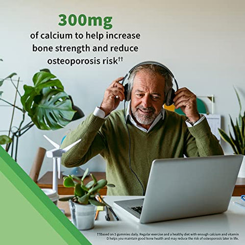 Garden Of Life Vitamin Code Calcium Magnesium Gummies With D3 & K2 Supports Bone Health & Bone Strength Prebiotics & Probiotics For Digestive Support Non-Gmo Gluten-Free 60 Raspberry Gummies