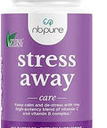 nbpure Stress Away AllNatural Stress Management Supplement Capsules 100 Count